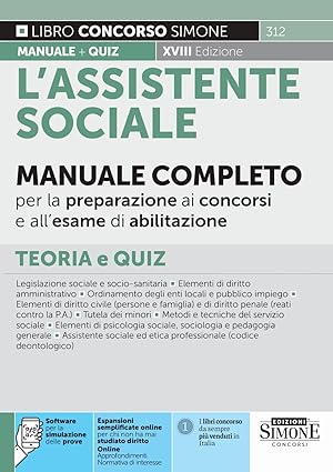 L'Assistente Sociale - Manuale Completo per la preparazione ai concorsi