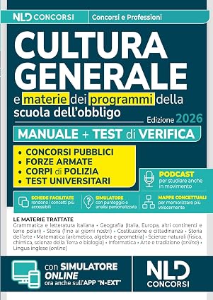 Manuale di cultura generale per tutti i concorsi 2026
